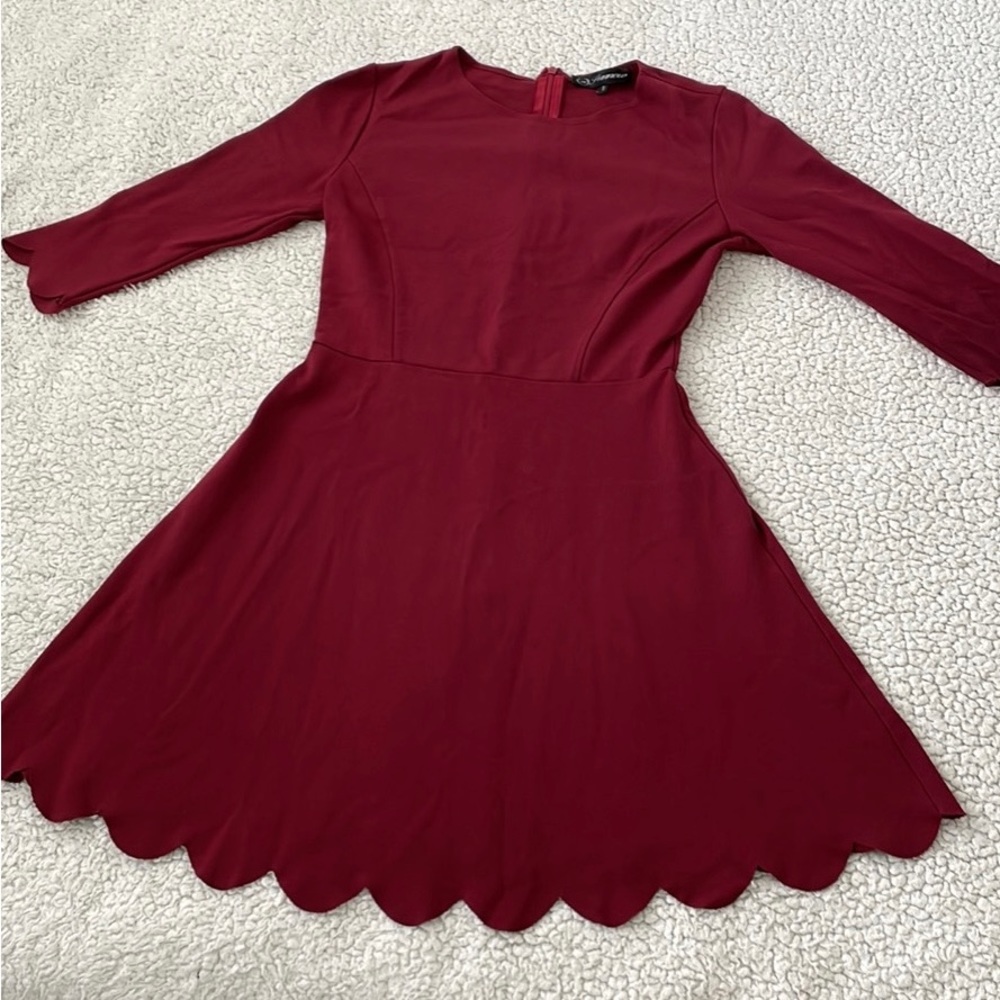 Wine Red Sunnow Dress